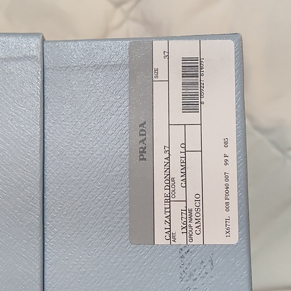 Prada Shield Suede Calzature Donna Camoscio Sling heels sz. 37/ 6.5 - Picture 6 of 16